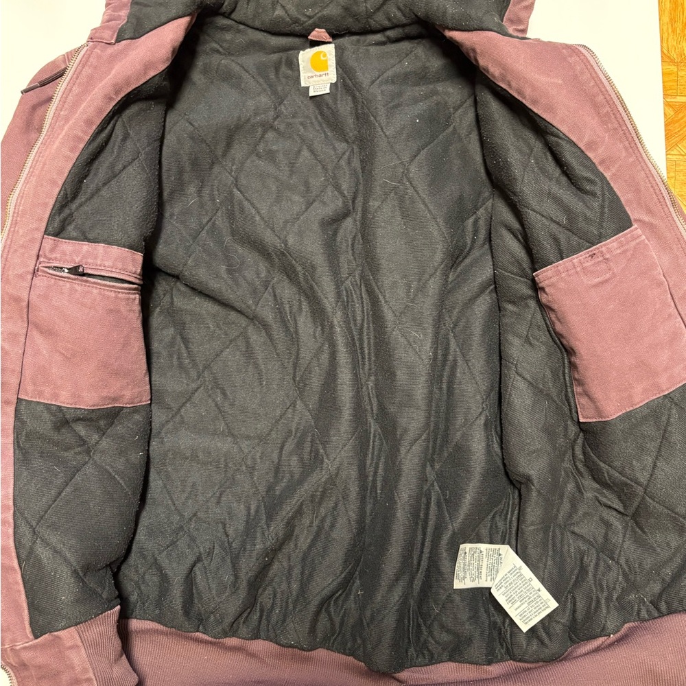 Carhartt Women’s Purple Hooded Coat - Picture 3 of 5